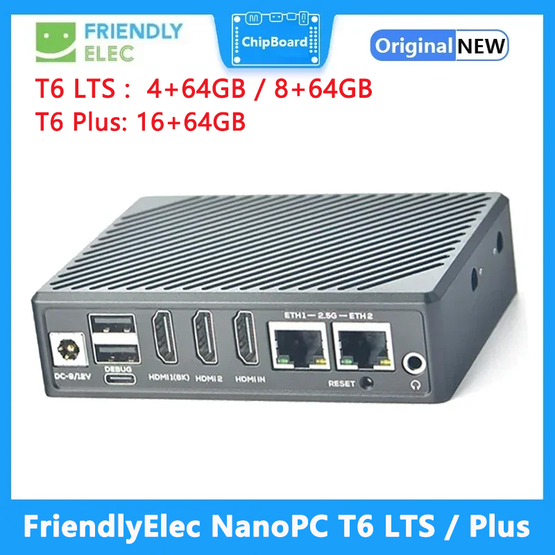 FriendlyElec NanoPC T6 LTS/Plu – Nanopc T6 16Gb recenzja i cena