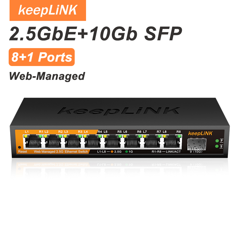 Przełącznik zarządzany KeepLiN – Sfp+ 10G Managed Switch 8 Port recenzja i cena