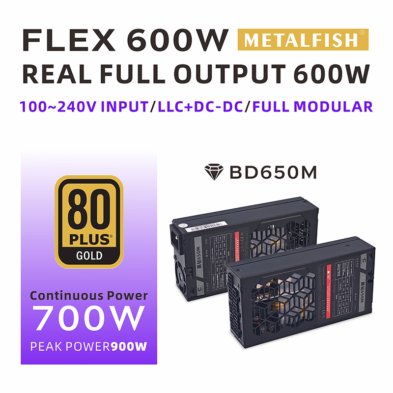 METALFISH Flex 600W Modularny  – Atx Power Supply 1U Flex 500W recenzja i cena