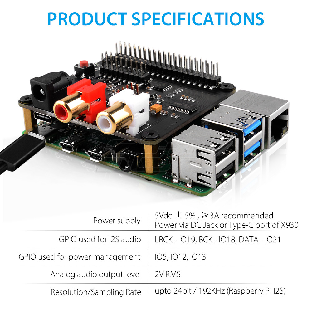 52Pi X930 Bluetooth 5.0 HiFi D – Deskpi Super6C recenzja i cena